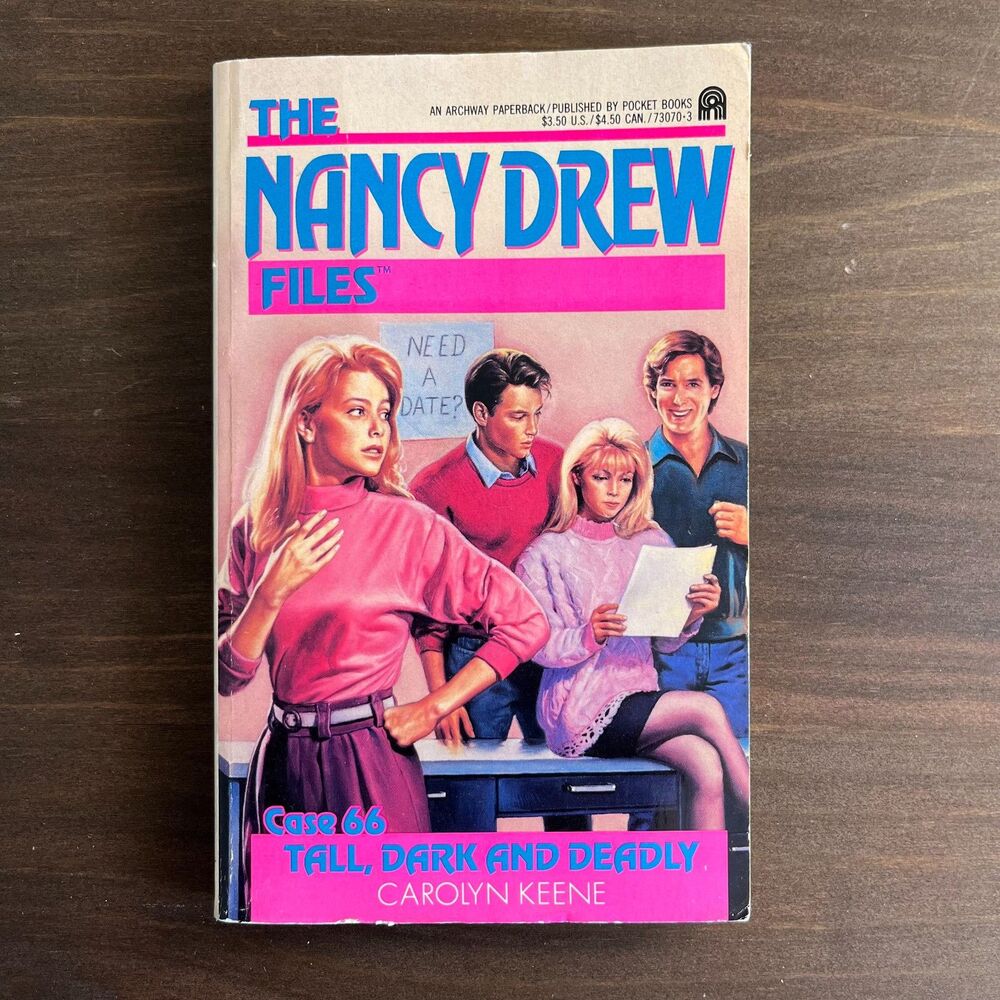 Vintage 90s The Nancy Drew Files Case 66 Tall, Dark, and Deadly by Carol Keene